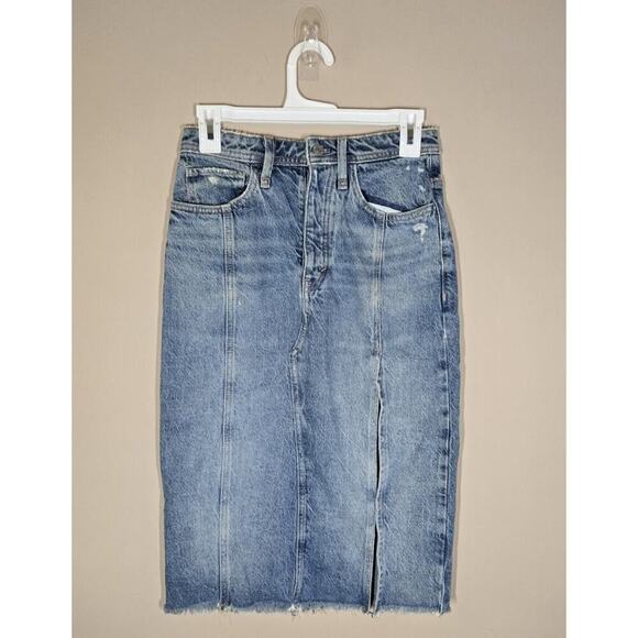 Free People Dresses & Skirts - Free People We The Free Womens Long Denim Skirt Size 24